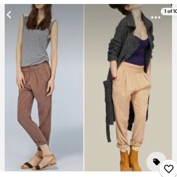 Wilfred Pants - Aritzia Wilfred Casbah Lyocell Pant (tan)